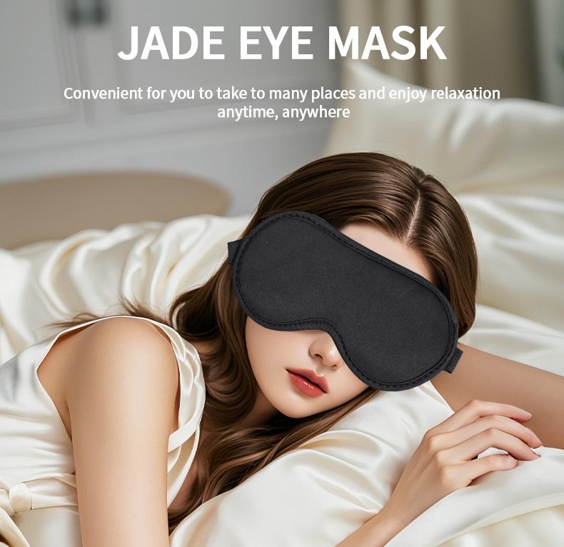 JADE EYE MASK  Natural Stone Eye Care | Reduce Dark Circles & Puffiness | Cool & Warm Use