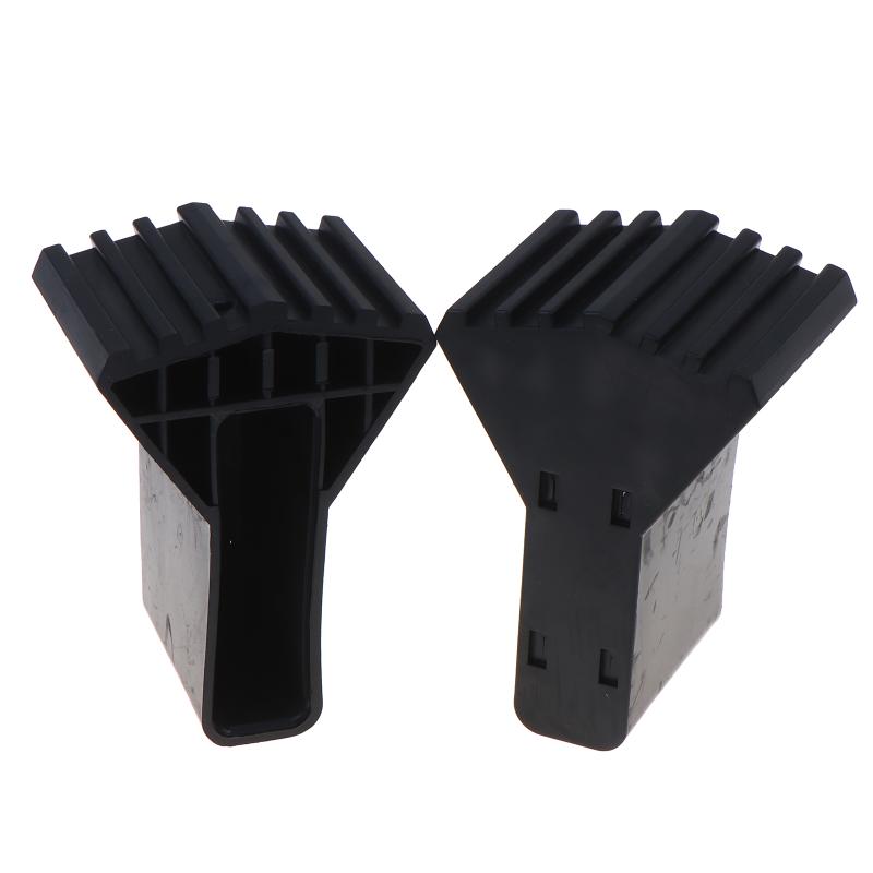 4Pcs Non-Slip Ladder Feet Rubber Pads Foot Covers Furniture Mat Leg Chair Replacement Protectors Cover Black Anti Slip Pads