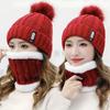 New Autumn and Winter Velvet Thickened Ear Protector Wool Hat Women's Cycling Cold Winter Outdoor Knitted Cotton Hat
