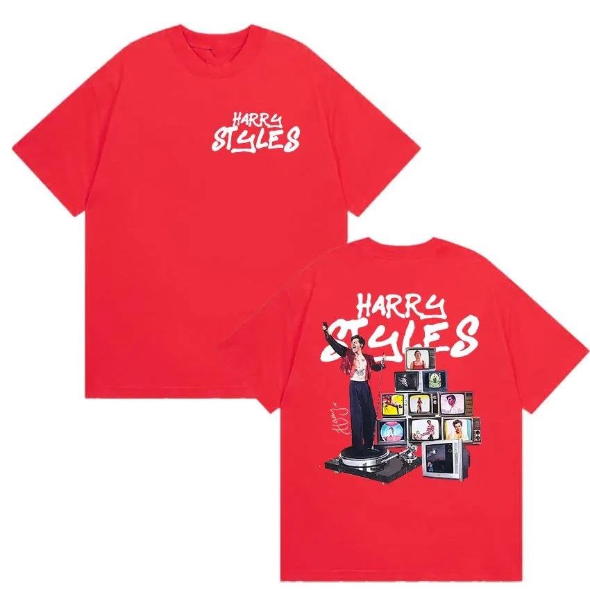 Limited Harry Styles New Album 2026 Graphic T Shirt Unisex Hip Hop Pop Music Short Sleeve Tshirts Cotton Tshirt Streetwear Y2K S