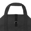 Firewood Carrier Dual Handle Full Open Side Large Capacity Strong Bearing Oxford Cloth Log Wood Storage Bag Black