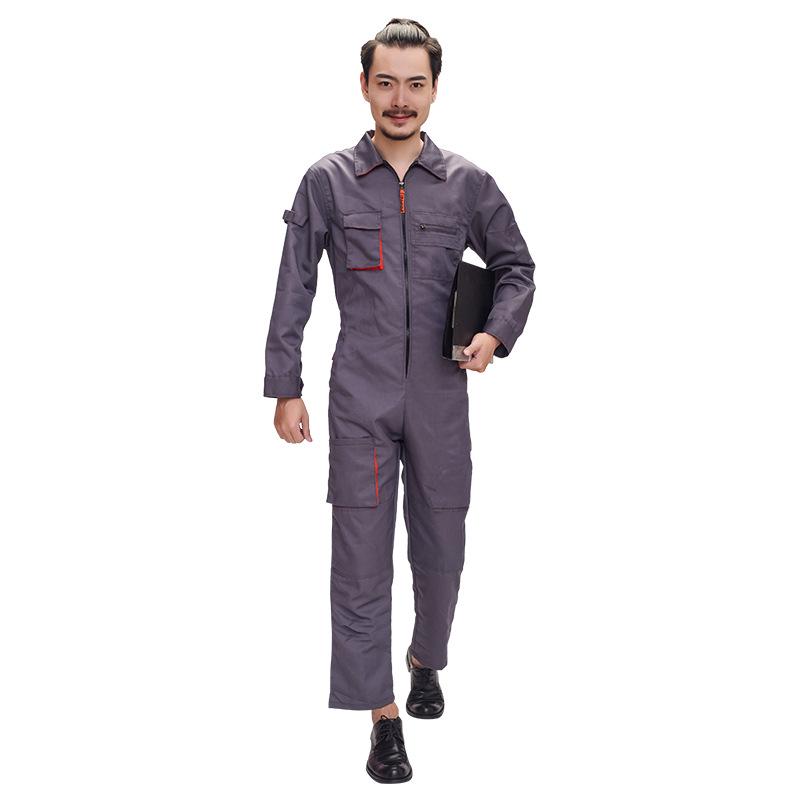 Men's Multi-Pocket Dustproof Workwear Overalls - Durable and Dirt-Resistant Auto Repair Suit