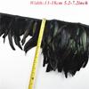 1Meters Black White Feathers for Needlework Ribbon Tape Fringe Feather Trim Pheasant Turkey Ostrich Goose Marabou Sewing Clothes