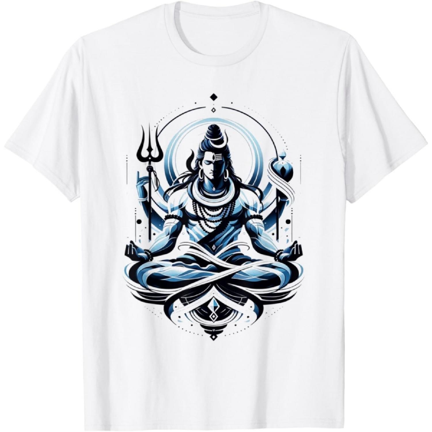 Хиндуизм Божество Шива Духовность Футболка S белый