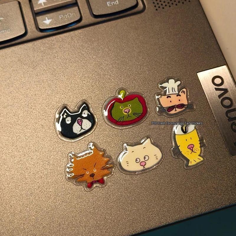 

3D Cute Kitten Jelly Stickers for DIY Phone, Notebook, or Card Decoration Cute in Ugly Style [1 Piece]