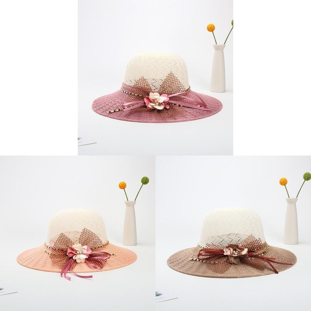 Summer Womens Straw Hat With Wide Brim And Sun Protection For Beach And Outdoor Activities