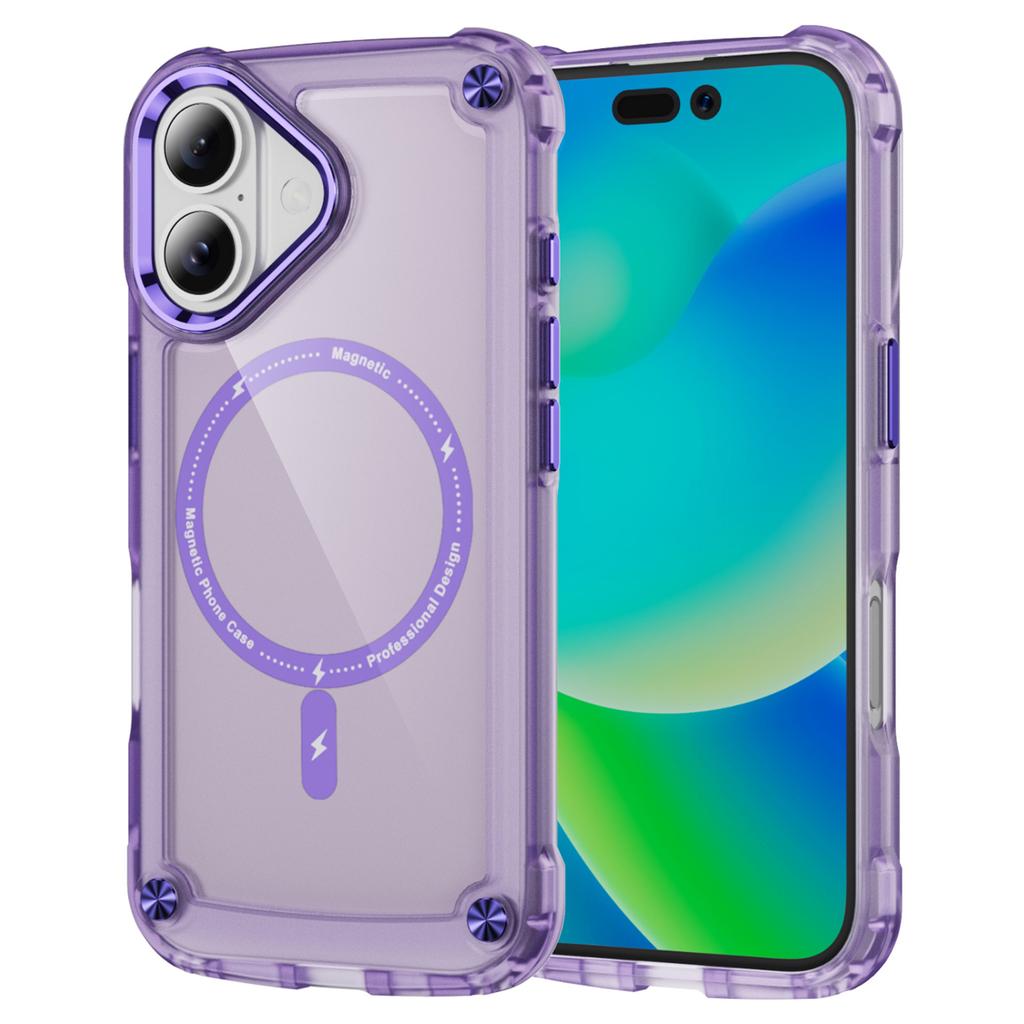 For iPhone 17 Case Skin Touch TPU+PC Phone Cover Compatible with MagSafe
