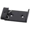 1/4Pcs 1.02 Width DIN Rail Mount Clip Black Universal DIN Rail Fixed Clamp Aluminum Alloy Snap in Din-Rail Mounting Brackets