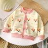Children Spring Autumn Cardigan Coat Boys Girls Clothing Warm Coral Fleece Baby Plus Fleece Top Child Clothing Kids Coat Jackets