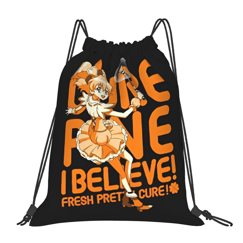 Custom Pretties Anime Cures Drawstring Backpack Women Men Gym Sport Sackpack Foldable Bishoujo  Shopping Bag Sack
