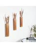 Wandpflanzer für Zimmerpflanzen Holz Wanddeko Schlafzimmer Wohnzimmer Holz Wandvasen für Trockenblumen und Kunstpflanzen