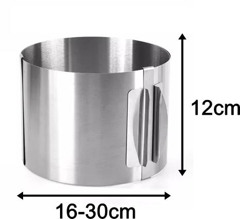 Rant Do Tortu 12Cm Regulowany 16-30 Obręcz Tortownica + 2X Spinka Gratis
