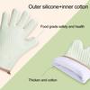 1Pc Baking Glove Ultra-thick Heat-Resistant Reusable Non-slip Texture Easy to Clean Anti-scald Silicone High-Temperature Resistant Oven Baking