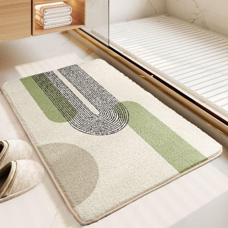 Tappetino da pavimento spesso in finto cashmere, semplice tappetino da bagno assorbente d'acqua e antiscivolo 40X60cm 15.7X23.6in
