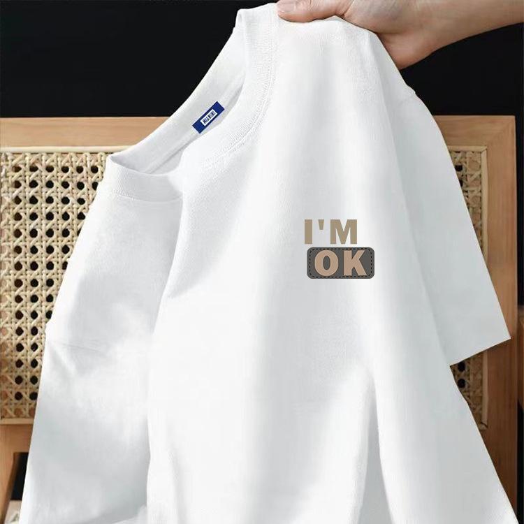 Unisex Short Sleeve Tee Round Neck Casual T-Shirt Polyester Printed Summer Sports Daily Wear