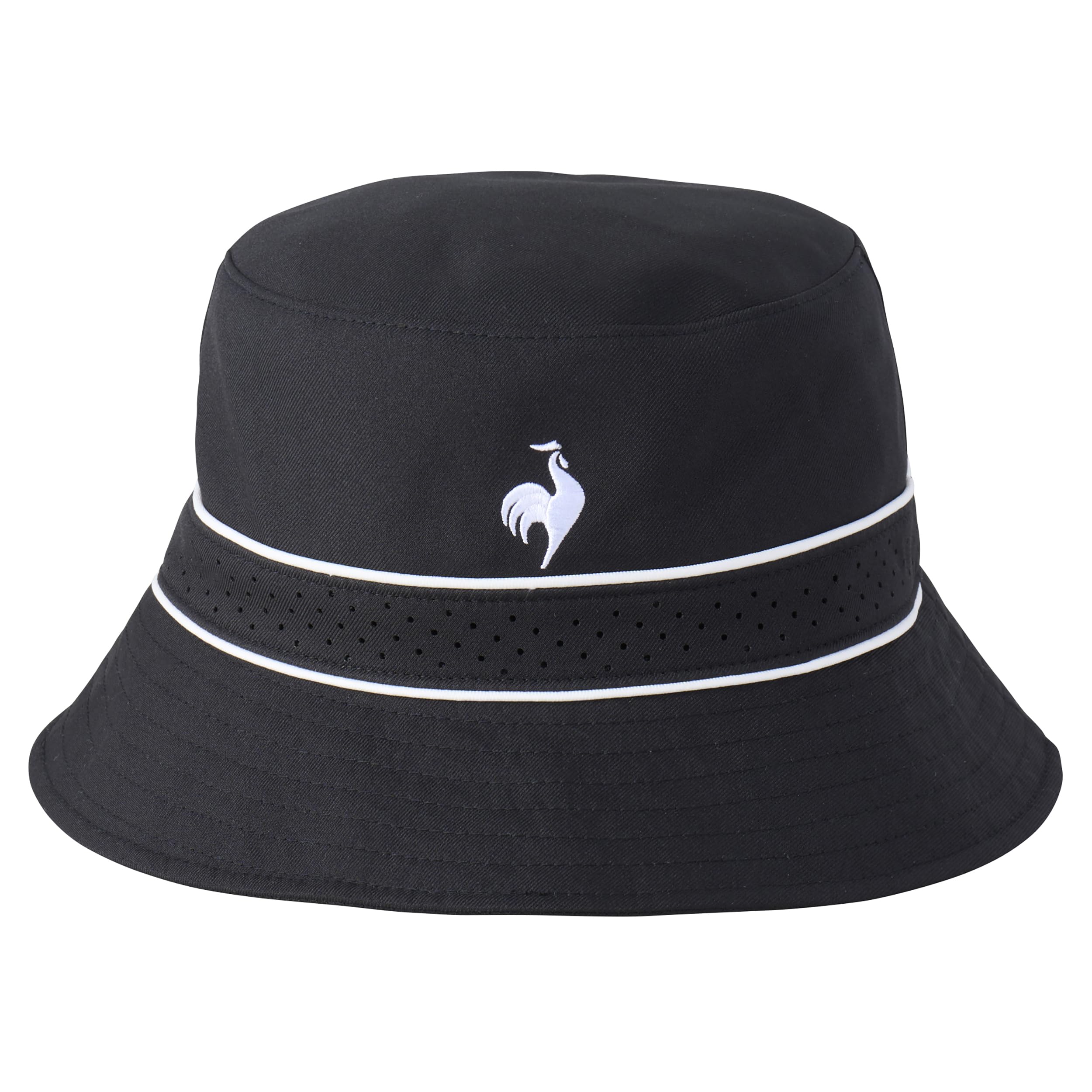 

Le Coq Sportif Golf Двусторонняя женская шляпа, Дышащая, Удобная, Стильная, Черный/Черный (LG4FCP70L)