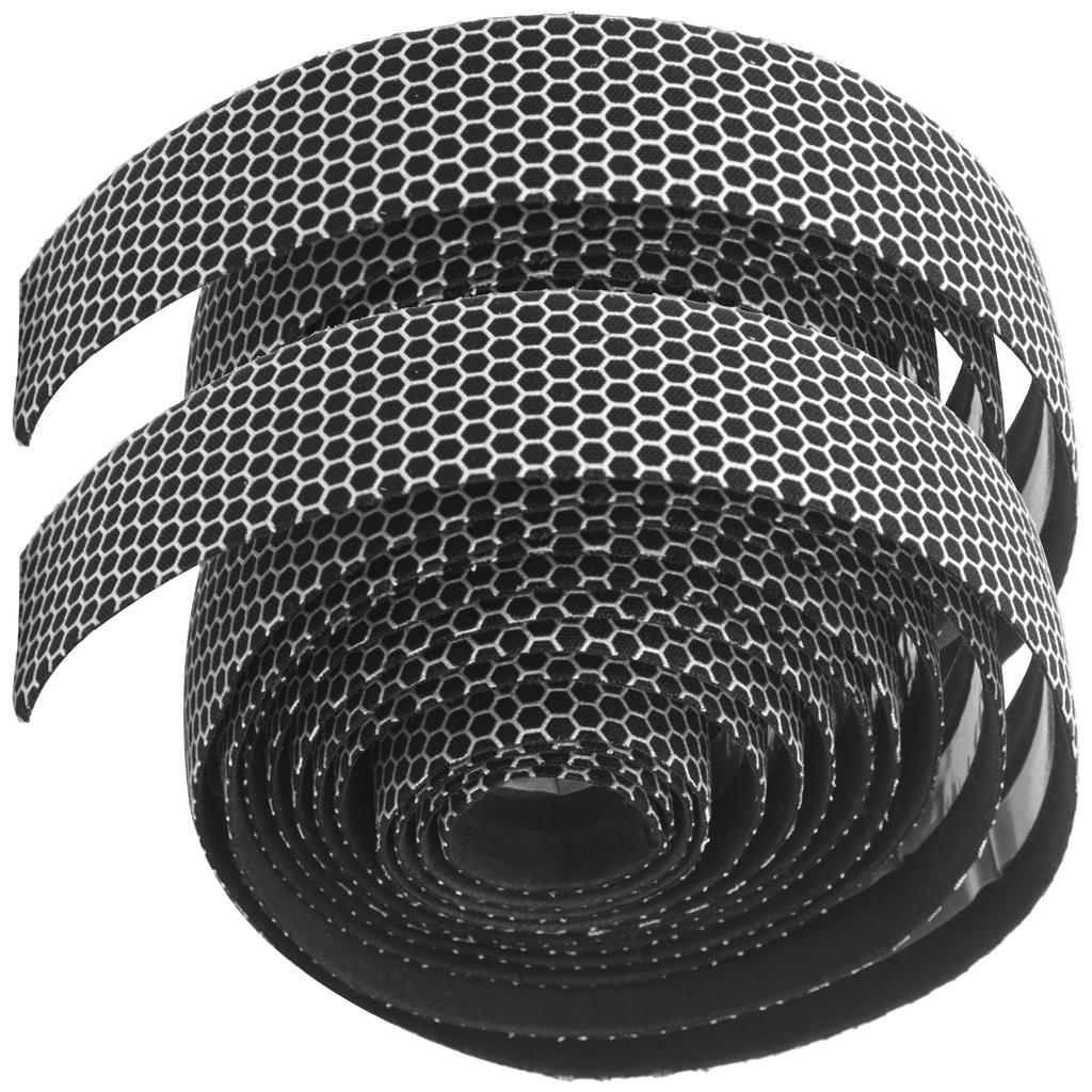 1 Pair Bike Handlebar Tape AntiSlip Elastic Bicycle Bike Cycling Handle Wraps Tape(Black White )