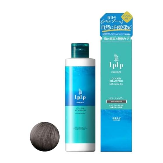 [Мытье x Окрашивание x Сохранение Цвета Волос] Lupurpu LPLP Эссенция Color Shampoo Эбоновый Черный 240 мл Примерно 24 Дня Окрашивание Седых Волос Color Shampoo Essence