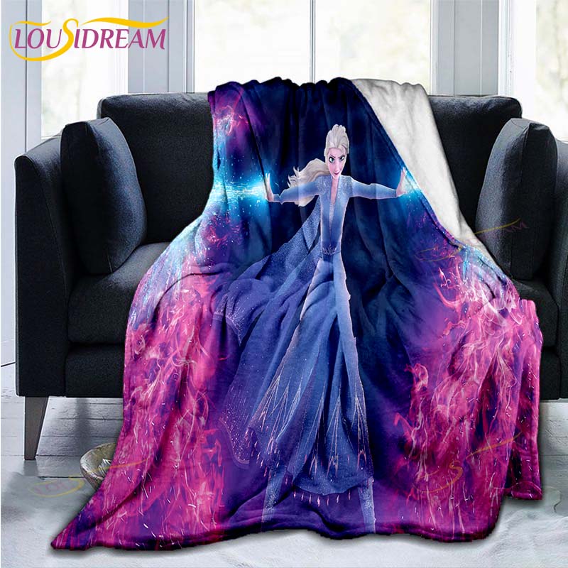 Frozen patroon plaid Deken Bank Quilt Overtrek Reis Beddengoed Outlet Plaid Deken Flanellen Deken Sprei