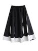 Xitao Patchwork Elastic Waist Female Skirt GYX1550