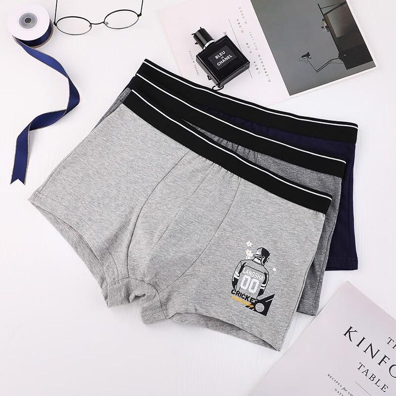 LangSha Men's Pure Cotton Boxer Briefs