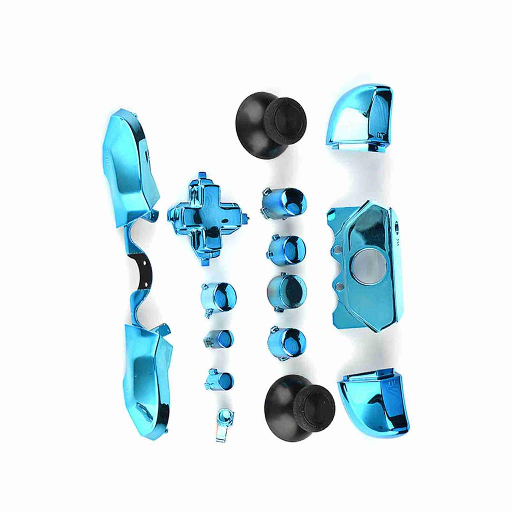 Vollständige Tasten-Sets Mod Ersatzteil für Microsoft Xbox One Controller 3,5 mm Klinkenanschluss (blau)