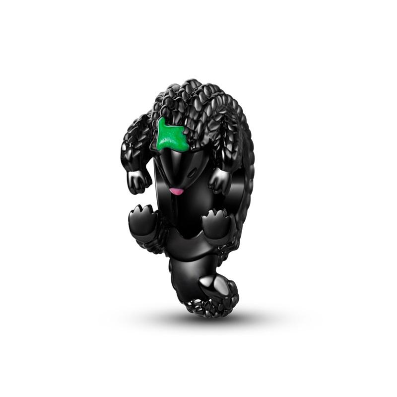 Halloween Kupfer Leuchtend Schwarzes Skelett Sarg Anhänger Perlen Passend für Charms Armband Zur Schmuckherstellung Geschenke für Frauen