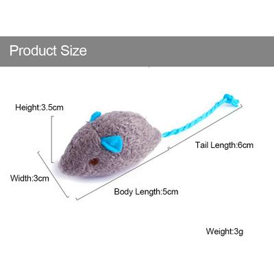 Plyšová hračka pro kočky ve tvaru myši Interaktivní hračka pro kočky Hračky pro domácí mazlíčky