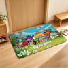 Game A-angry B-Birds Floor Mat Soft Flannel Floor Mat  Suitable for Entryways, Living Rooms, Bedrooms, and Bathrooms