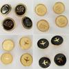 Mixed Sewing Buttons Easy Install Uniform Buttons Durability Uniform Suitable for Airline and Airport Academy Students