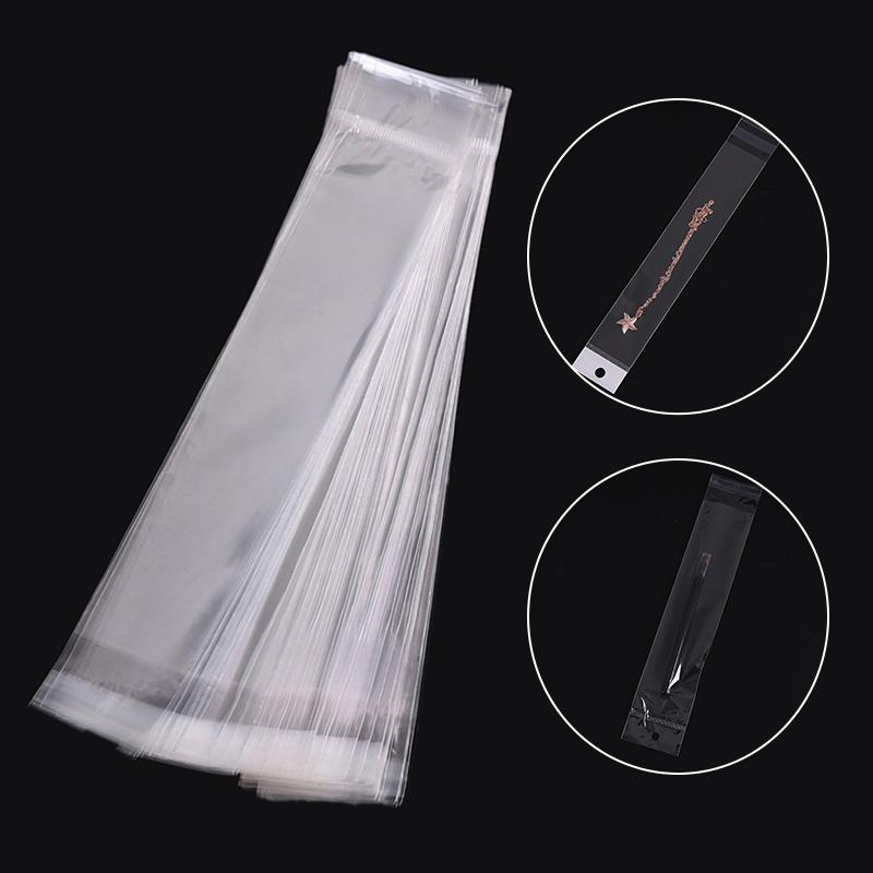 

100 шт. сумка для хранения OPP Pack Bag пластиковые самоклеящиеся прозрачные упаковочные пакеты упаковка для ювелирных изделий