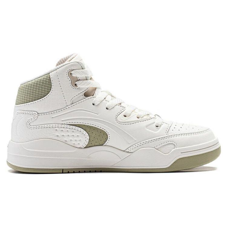 Li-Ning Adidași Confortabili Versatili High-Top Adidași Femei Alb Verde AGCT286-3