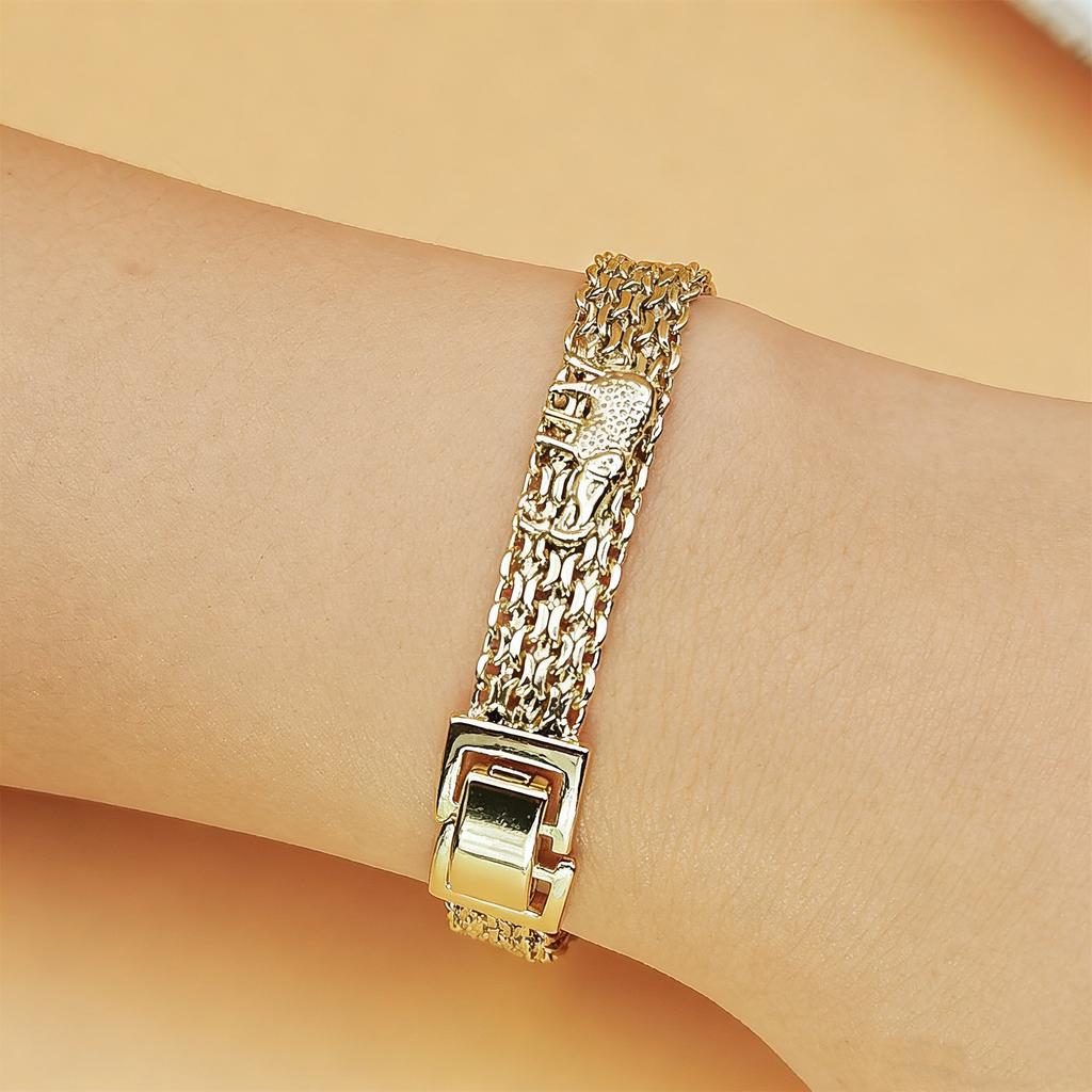 Bracciale elefante design vuoto alla moda gioielli di lusso leggero bracciale a catena larga da donna