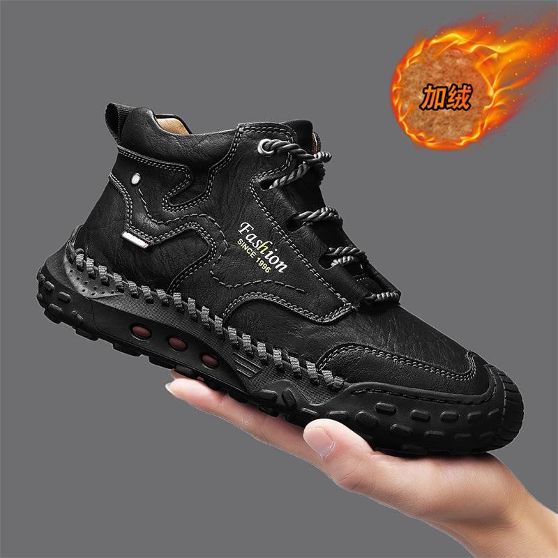 

Popular large-size men s shoes export Martin boots 2025 spring new large-size casual shoes velvet men s short boots 48