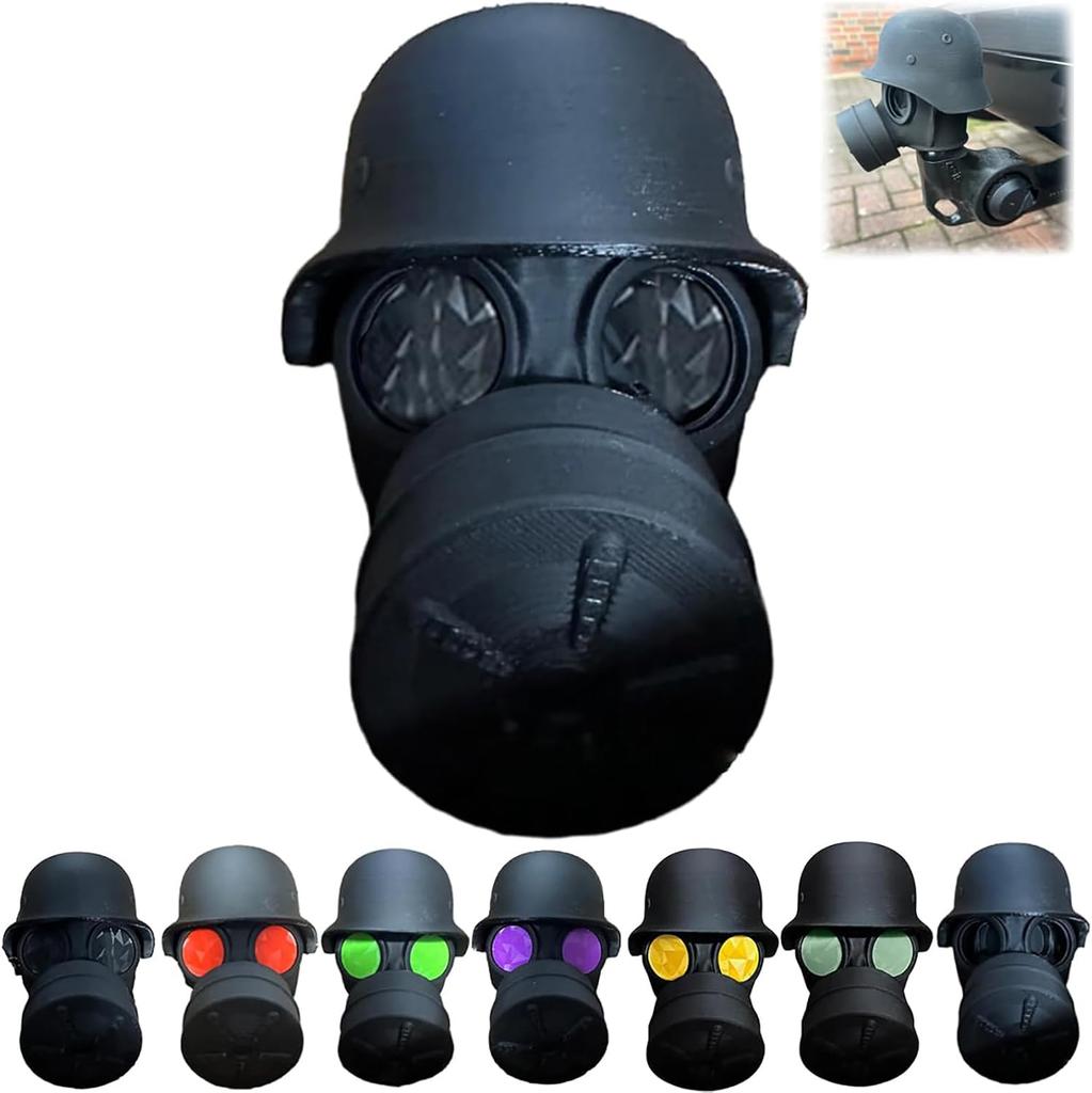 1 szt. Osłona na hak holowniczy, Zabawna maska gazowa, Osłona haka holowniczego w kształcie kasku, Osłona haka holowniczego do listwy samochodu z hakiem holowniczym, Plastikowa osłona haka holowniczego