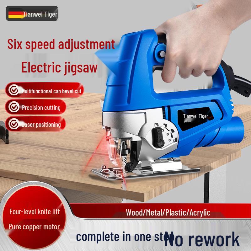 High-Power Multifunctional Electric Jigsaw for Woodworking
