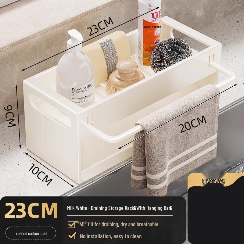 Kitchen Faucet Drain Rack with Cloth