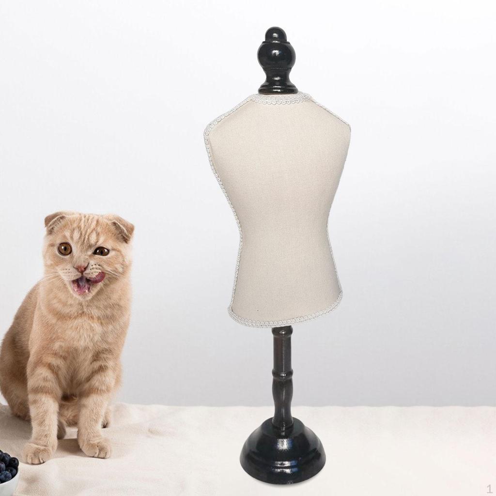 -Form Schaufensterpuppenständer, Haustierkleid Präsentationshalter, Holzaufsteller, Puppenkleiderständer