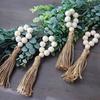Pearl Table Decoration Wood Bead Garland Towel Buckle Napkin Rings Towel Rings Decoration Accessory