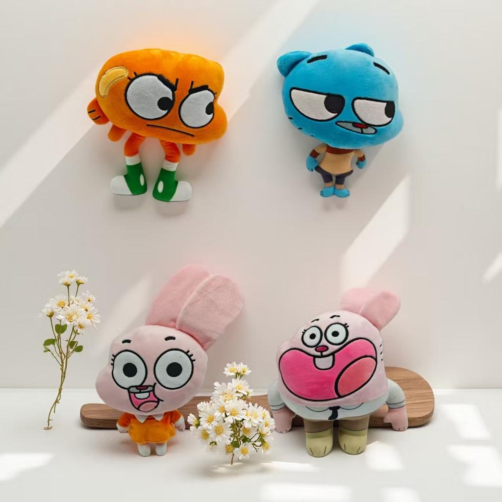 צעצוע פרווה חתול ארנב חמוד מתנת יום הולדת מתנות לילדים ילדים מצויר עולם מדהים 25 ס"מ גאמבול ריצ'רד אנאיס