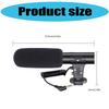 Camera Mounted Microphones With 3A Battery Operation Long Spring Cable For Cameras Interviews