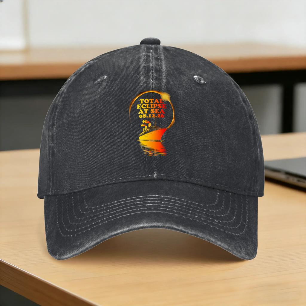 Spain Total Solar Eclipse Casual Baseball Cap For Women Unisex Summer Hunting Camping Trucker Trendy Hot Sale Baseball Caps