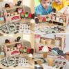 Wooden Childrens Play Kitchen Ice Cream Stand With Interactive Design For Kids Gift