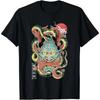 Masque de démon japonais oni otaku diable vaporwave T-shirt