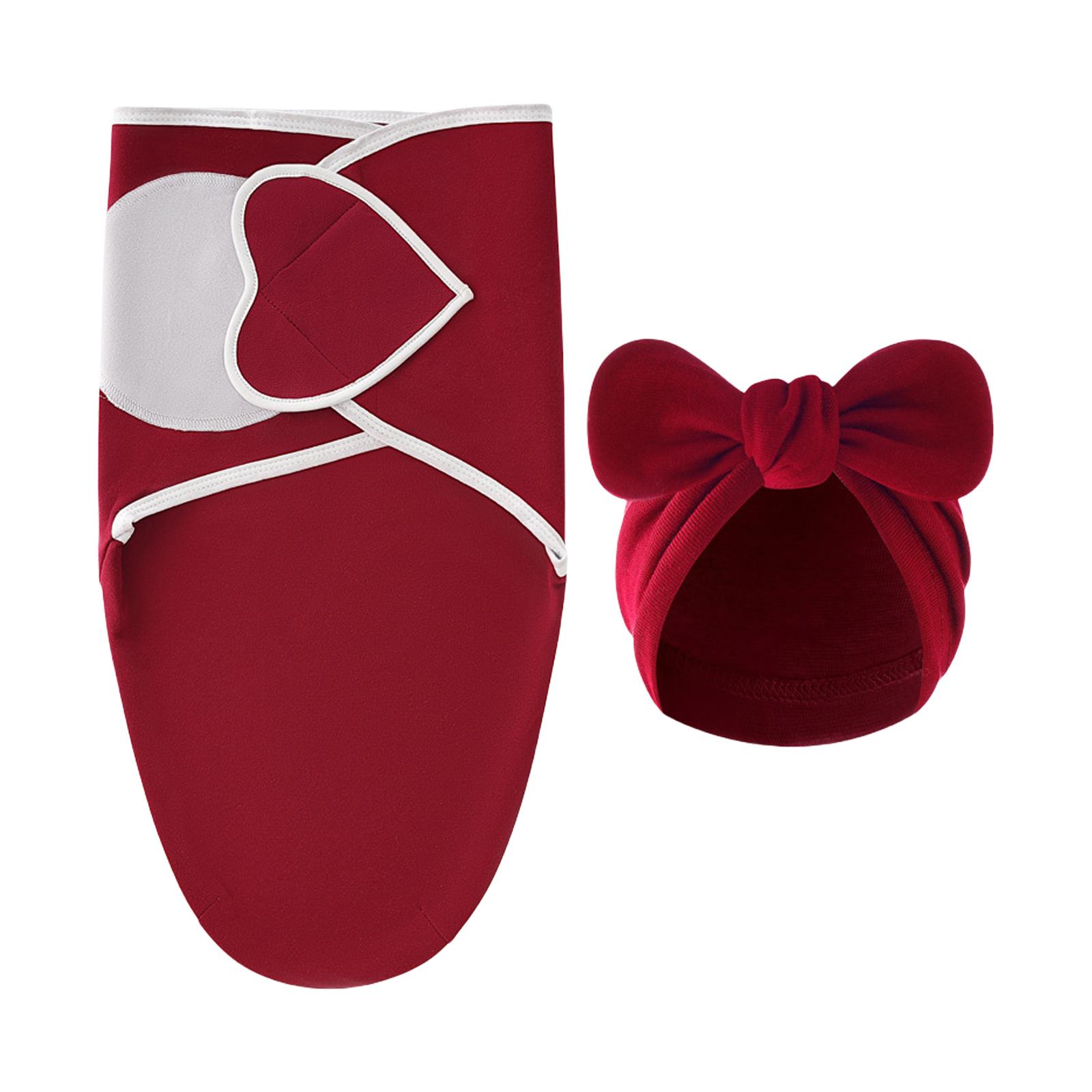 

Комплект из 2-х детских одеял с бантом, больничной шапочкой, мягким дышащим спальным мешком для новорожденных 0-3 месяцев, полотенцем и чепчиком 10