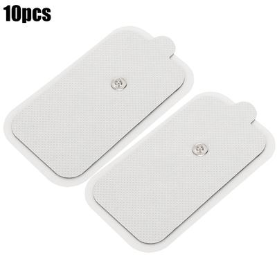 10 stücke 5x9cm/2x3,5 in EMS/TENS Physiotherapie Taste Patch Wiederverwendbare Meridiane Massage Elektrode Pads
