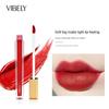 VIBELY Transparent Velvet Matte Small Gold Block Lip Glaze Is White and Long -lasting Without Dipping Cups with Flashes of Red Lip Glaze