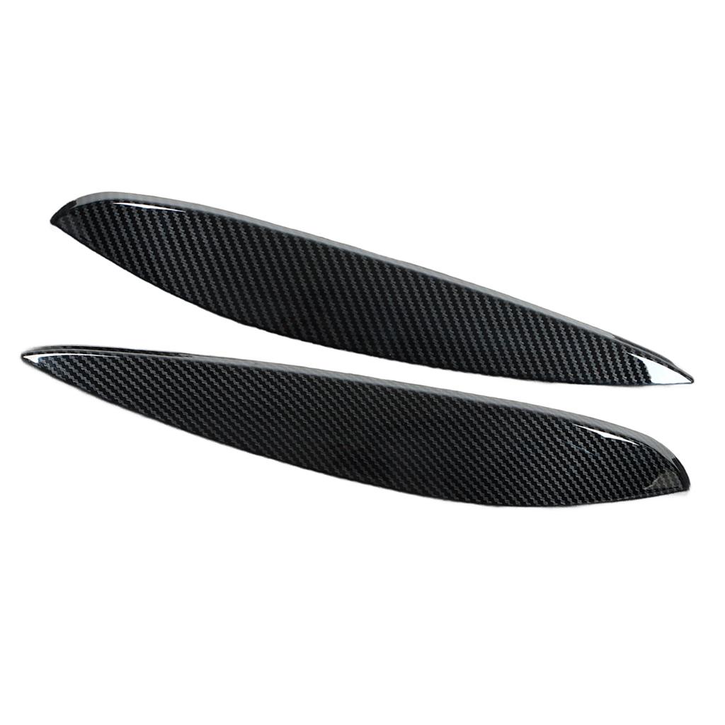2pcs Headlight Eyebrow Left Right ABS Replacement for   Smart 453 Fortwo Forfour 2015‑2020