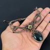 Bloodstone Necklace, 999 Copper Wire Wrapped Jewelry, Gemstone Jewelry Adjustable Chain Necklace, Handmade Wedding Gift Jewelry
