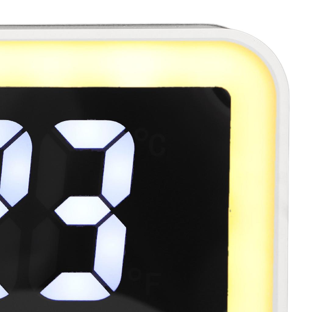 Wireless Charging Alarm Clock USB Reverse Charging LED Large Screen Rectangle Digital Alarm Clock for Bedroom